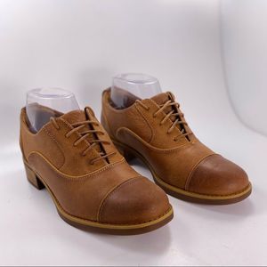 TIMBERLAND WOMEN'S BECKWITH LEATHER LACE UP OXFORD SHOES SZ 7.5 1.5”Heel